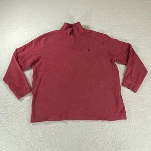 Polo By Ralph Lauren Mock‎ Neck Men's 1/4 Zip Pullover Sweatshirt Size 2XL